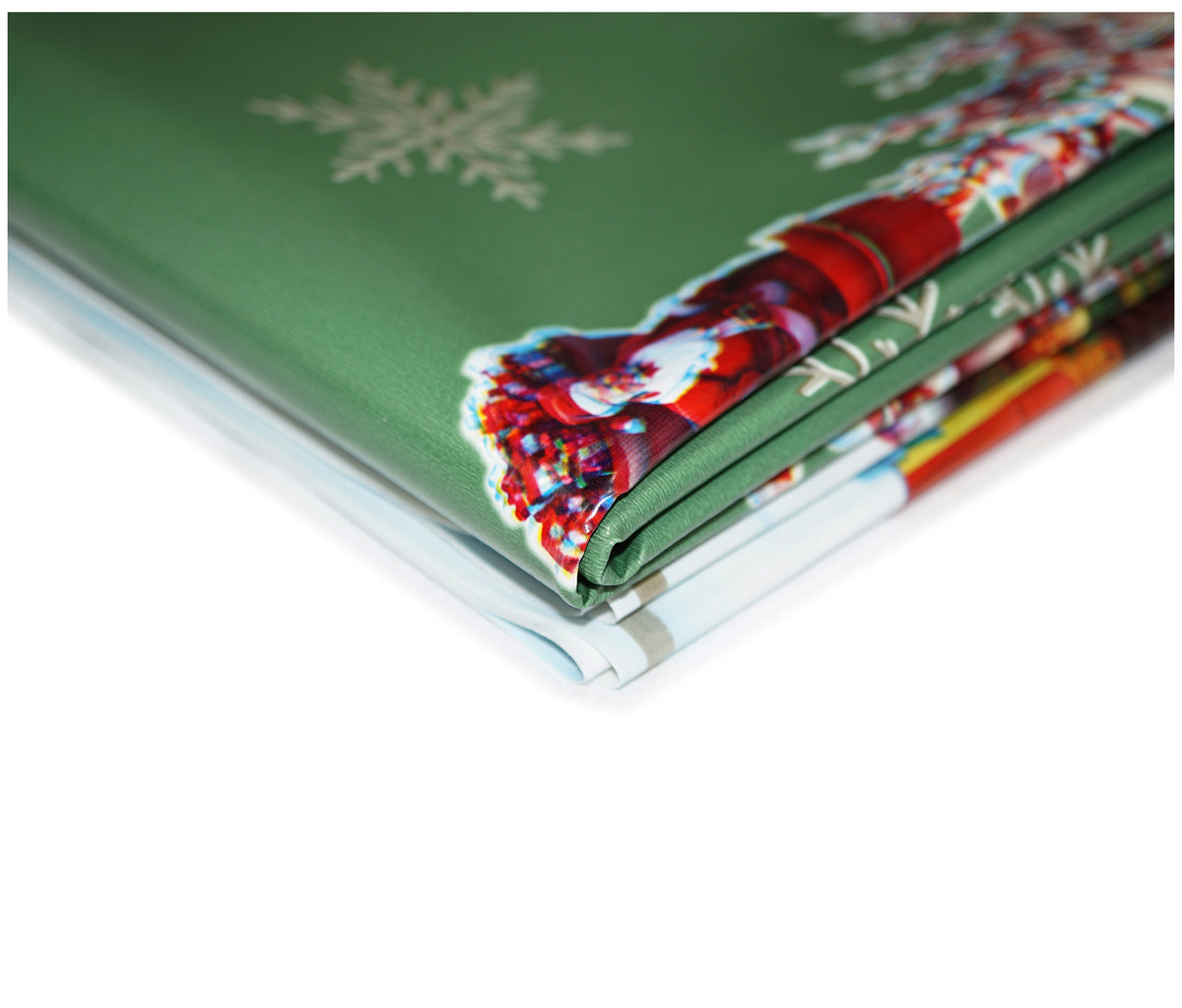 Green Cottage Christmas Tablecloth - The Fabric Trade